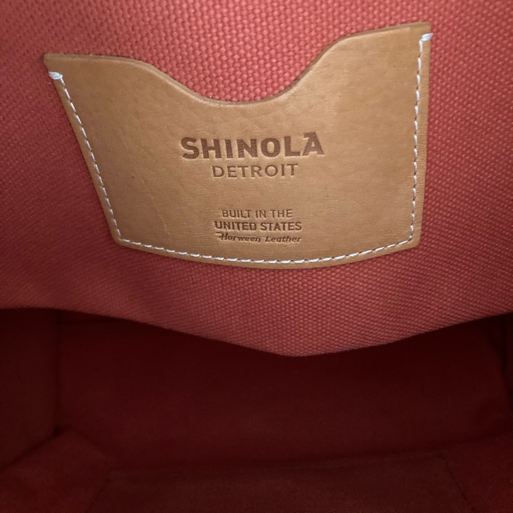 The Feed x Shinola limited edition tote bag in Sunset Orange - Picture 5 of 6